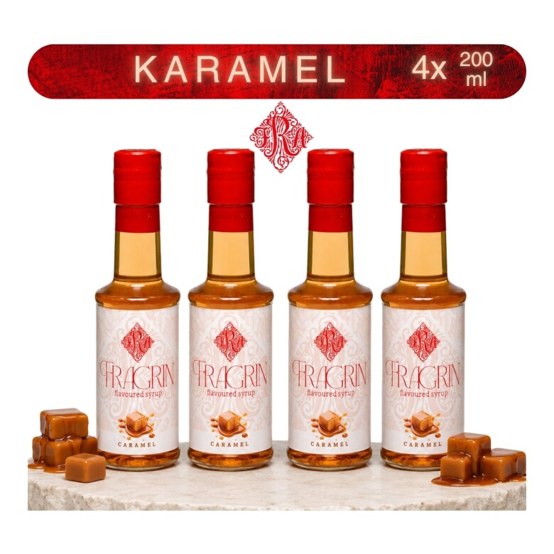 4'lü Karamel Kahve Sosu / Şurubu 200 ml - 1