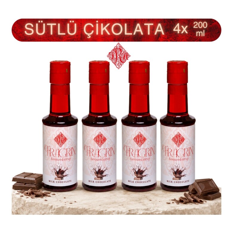 4'lü Sütlü Çikolata 200 ml Kahve Sosu / Şurubu - 1
