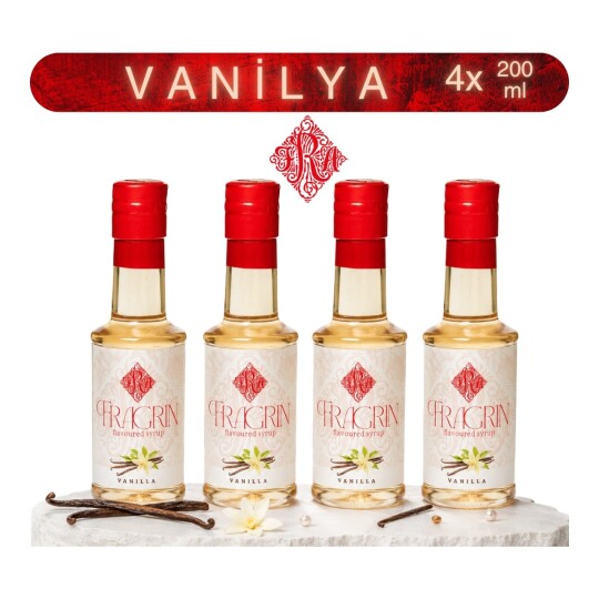 4'lü Vanilya Kahve Sosu / Şurubu 200 ml