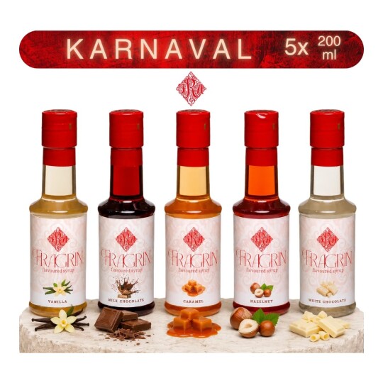 5'li Karnaval Kahve Sosu / Şurubu 200 ml